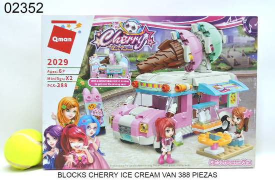 Imagen de BLOCKS CHERRY ICE CREAM VAN 388 PIEZAS 3.25